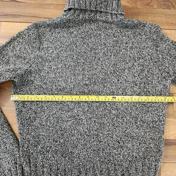 Ralph Lauren Sport Flag Sweater Knit Turtleneck Pullover Americana Gray Large - Picture 3 of 9